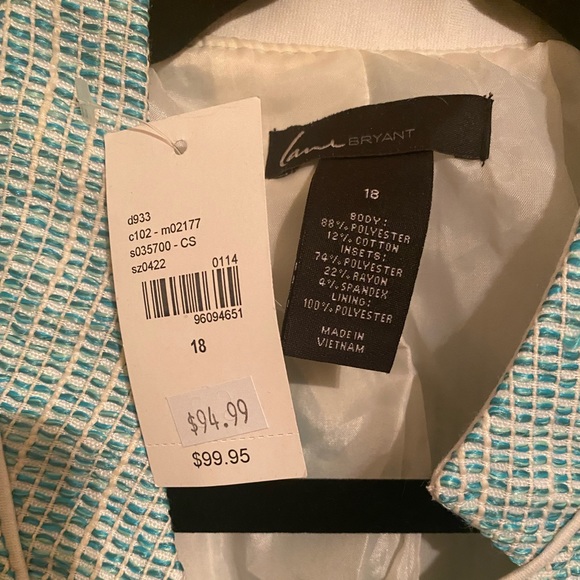 NWT LANE BRYANT PLUS SIZE TWEED BLAZER JACKET - Picture 2 of 3